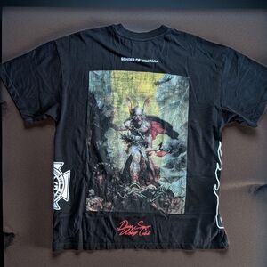 Darc Sport Wolves Club Echos Of Valhalla Men's Black T Shirt Size Large